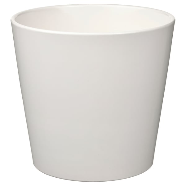 SOJABÖNA plant pot, white, 19 cm