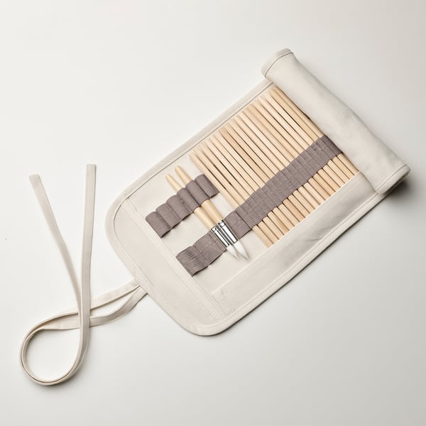 SOLFÅGEL roll-up pencil case, beige, 46x21 cm
