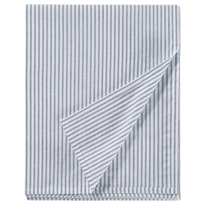 SOLFIBBLA flat sheet, white blue/stripe, 240x260 cm