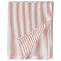 SOLFIBBLA flat sheet, white red/stripe, 150x260 cm
