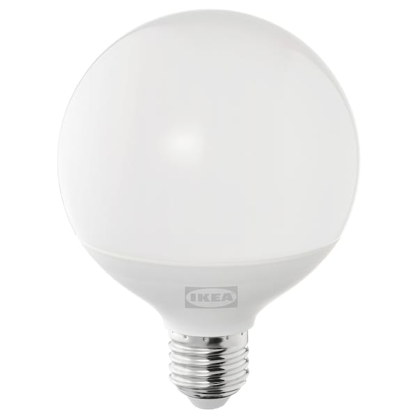 SOLHETTA LED bulb E27 1055 lumen, dimmable/globe opal white, 95 mm