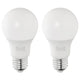 SOLHETTA LED bulb E27 470 lumen, globe opal white, 60 mm, 2 pack