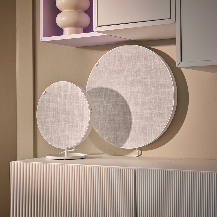 SOLSKYDD Bluetooth speaker, white, 29 cm