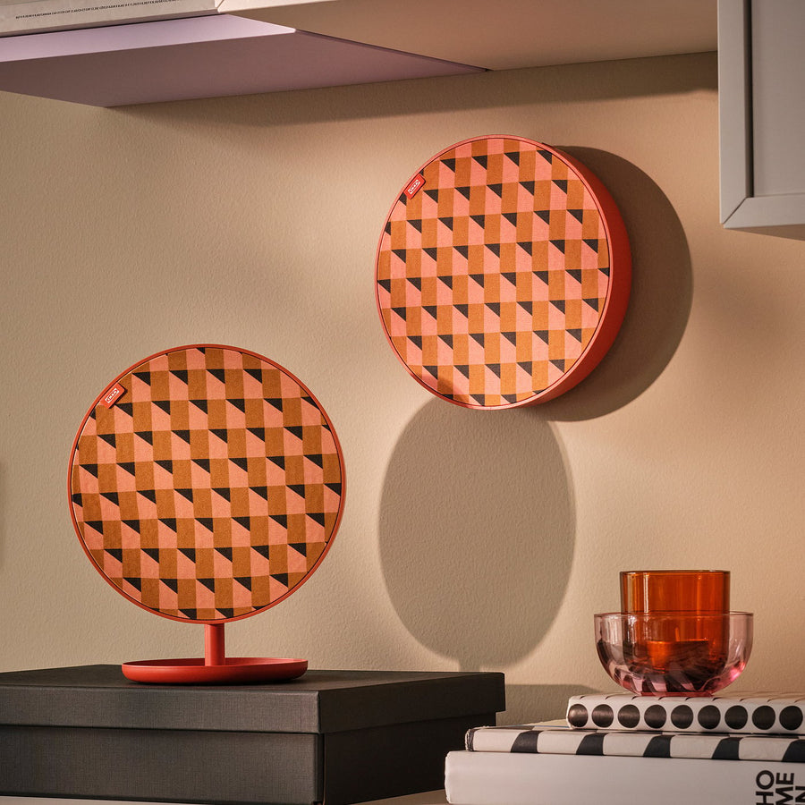 SOLSKYDD portable Bluetooth speaker, orange, 19.4 cm