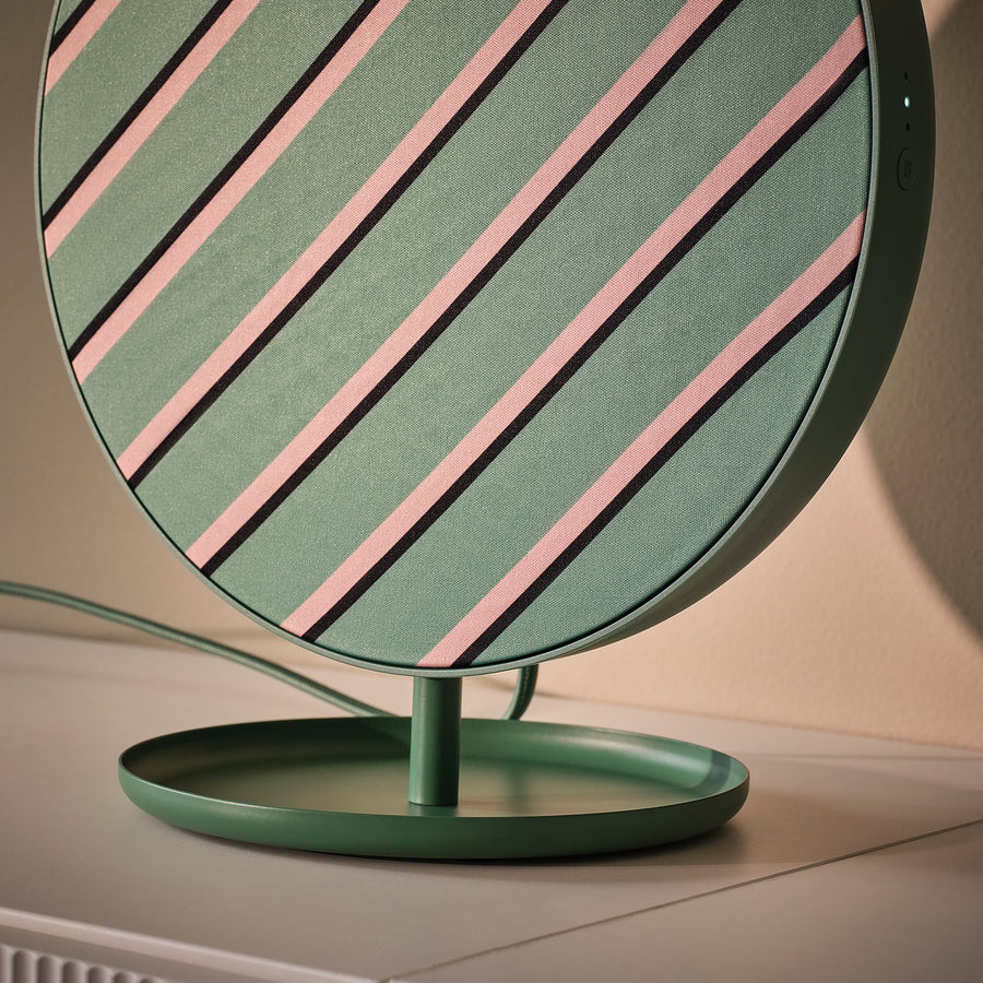 SOLSKYDD Bluetooth speaker, green, 29 cm