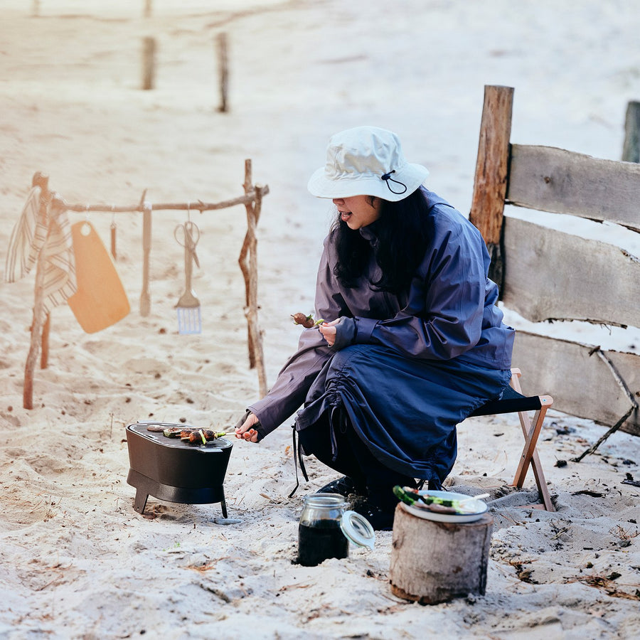 SOLUPPGÅNG barbecue, cast iron, 43x21 cm