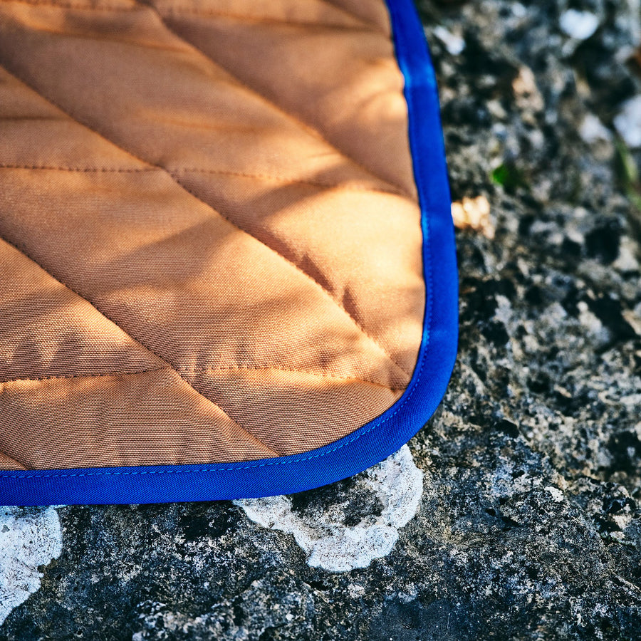 SOLUPPGÅNG picnic blanket, brown, 130x170 cm
