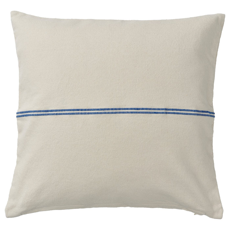 SOLUPPGÅNG cushion cover, beige/blue, 50x50 cm