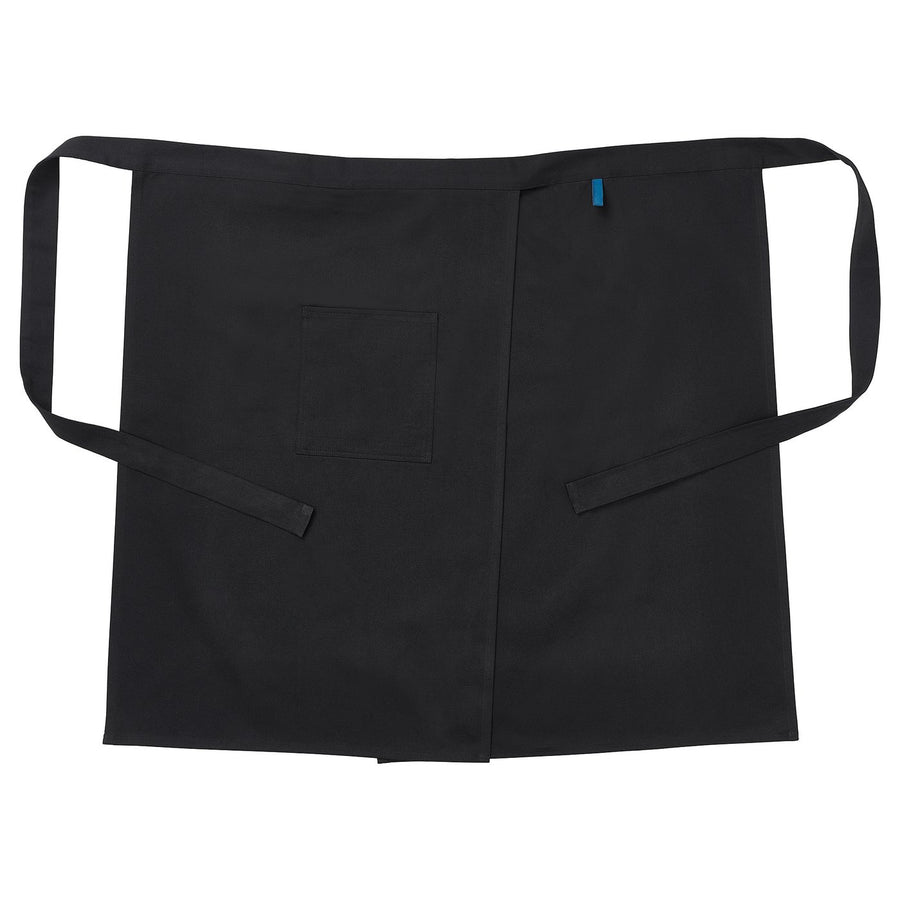 SOLUPPGÅNG waist apron, black, 86x82 cm