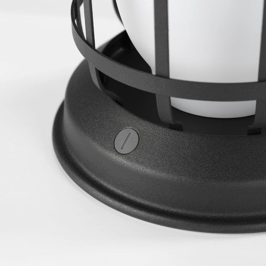 SOLUPPGÅNG LED lantern, outdoor battery-operated/dimmable, 130 mm