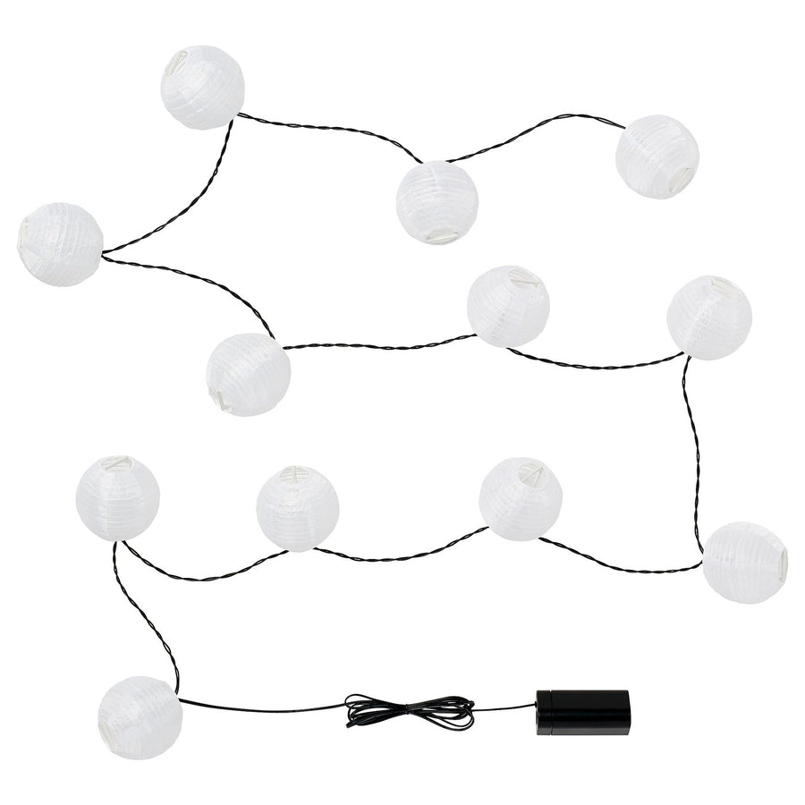 SOLVINDEN LED lighting chain with 12 lights, battery-operated white, 3.6 m