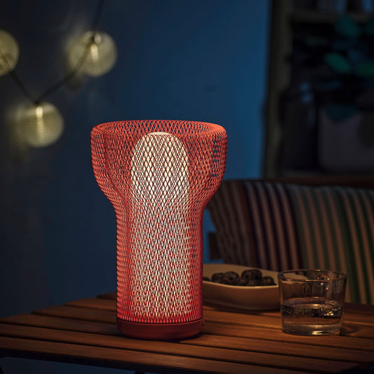 SOLVINDEN LED decoration lighting, battery-operated mesh/outdoor pink
