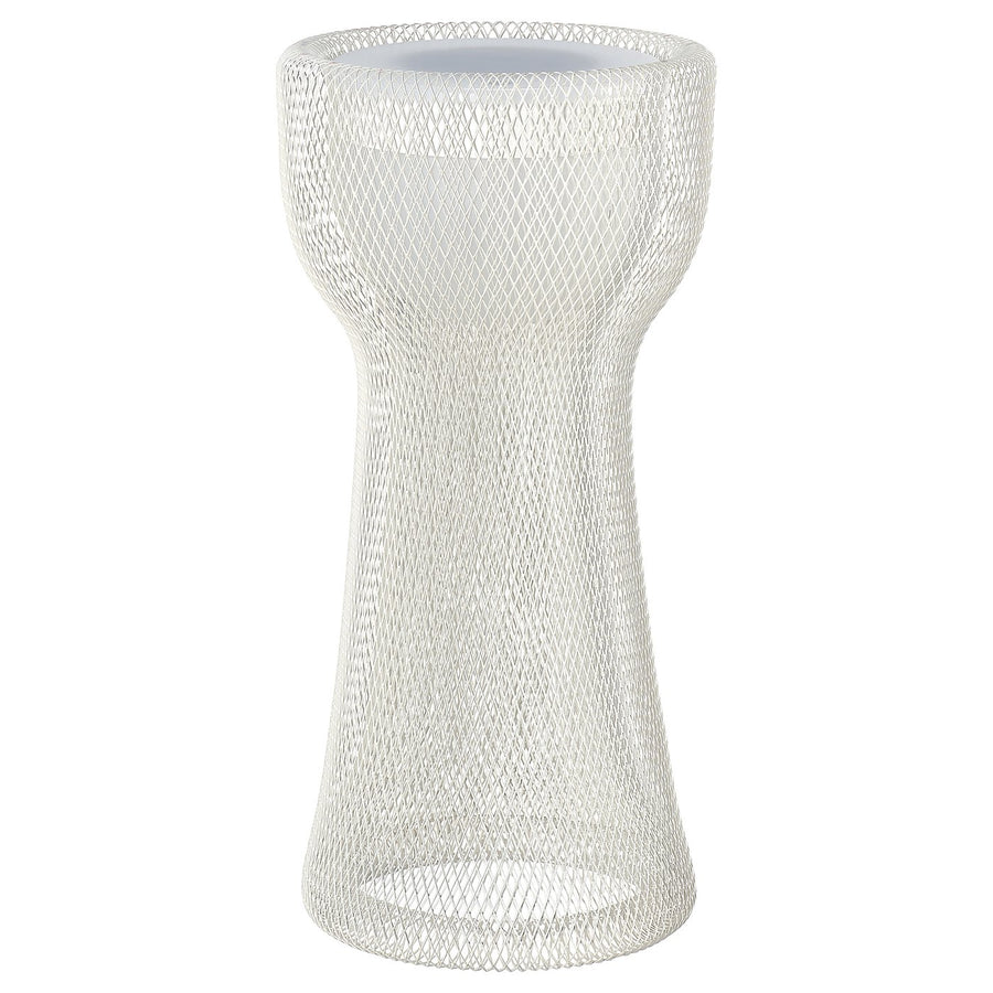 SOLVINDEN LED decoration lighting, floor, solar-powered/mesh beige, 19x39 cm