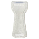 SOLVINDEN LED decoration lighting, floor, solar-powered/mesh beige, 19x39 cm