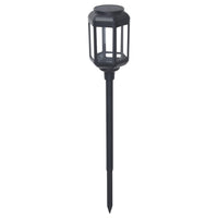 SOLVINDEN LED solar-powered ground stick, outdoor/clear black, 8 cm