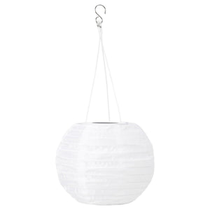 SOLVINDEN pendant lamp, solar-powered white, 22 cm