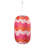 SOLVINDEN pendant lamp, wave shaped solar-powered/mixed colours, 43 cm