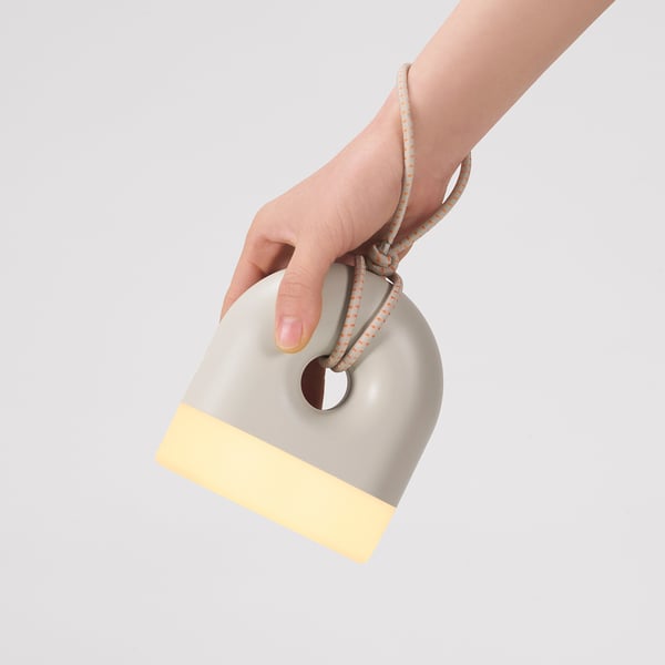 SOLVINDEN table lamp, battery-operated donut-shaped, 12 cm