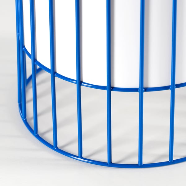 SOLVINDEN table lamp, solar-powered/blue, 15 cm