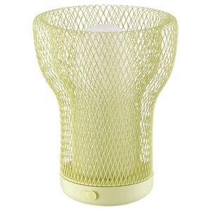 SOLVINDEN LED decorative table lamp, mesh battery-operated/outdoor light green, 14 cm