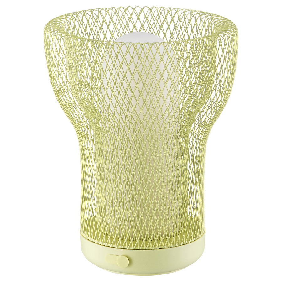 SOLVINDEN LED decorative table lamp, mesh battery-operated/outdoor light green, 14 cm