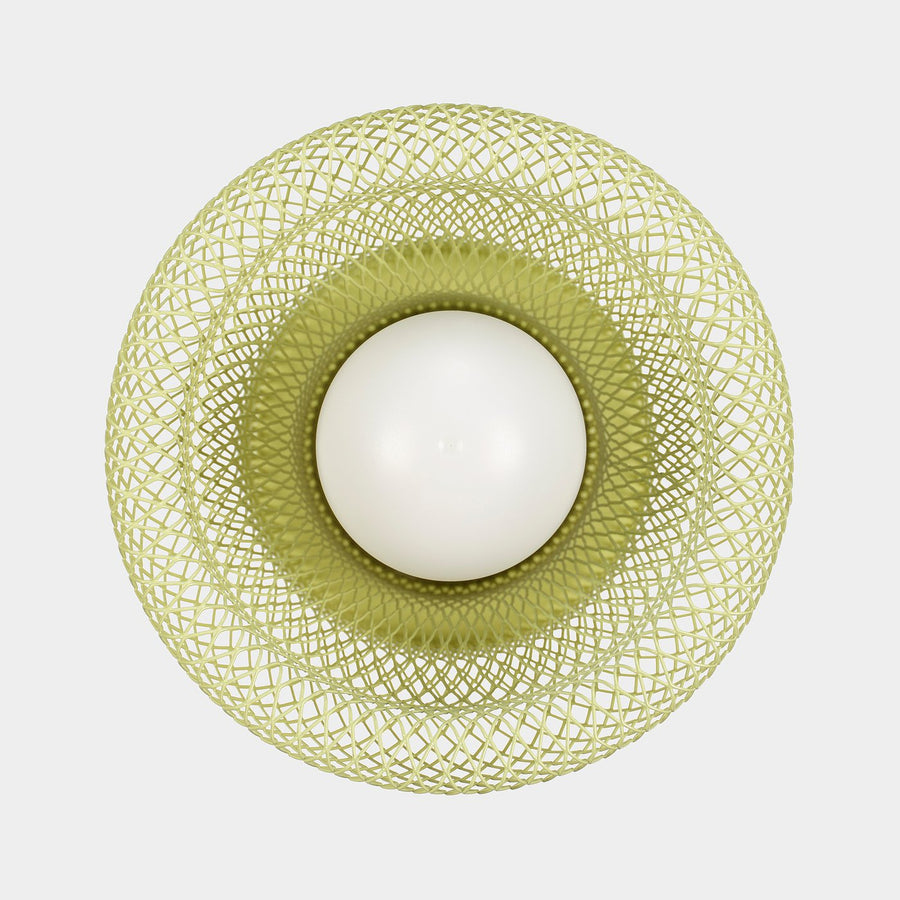 SOLVINDEN LED decorative table lamp, mesh battery-operated/outdoor light green, 14 cm