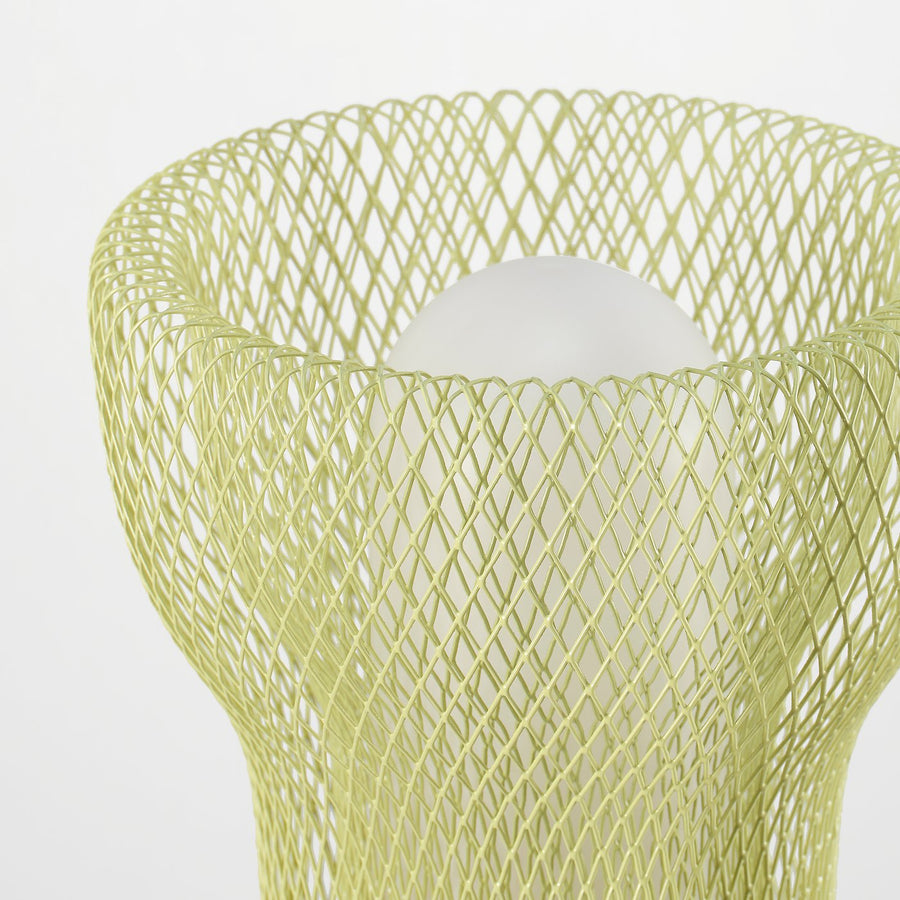 SOLVINDEN LED decorative table lamp, mesh battery-operated/outdoor light green, 14 cm