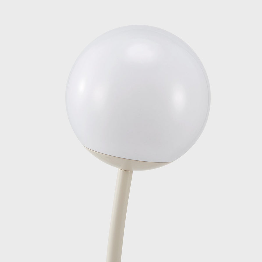 SOLVINDEN floor lamp, solar-powered/outdoor beige, 17.5 cm