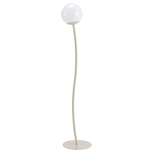 SOLVINDEN floor lamp, solar-powered/outdoor beige, 17.5 cm