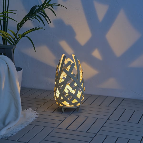 SOLVINDEN LED floor lamp, battery-operated outdoor, 25 cm