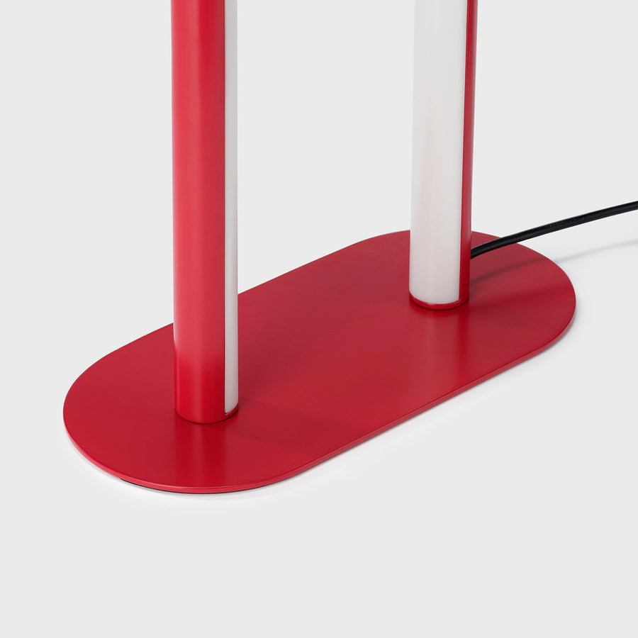 SOLVINDEN floor lamp, dimmable/red, 4.0 mx29 cm