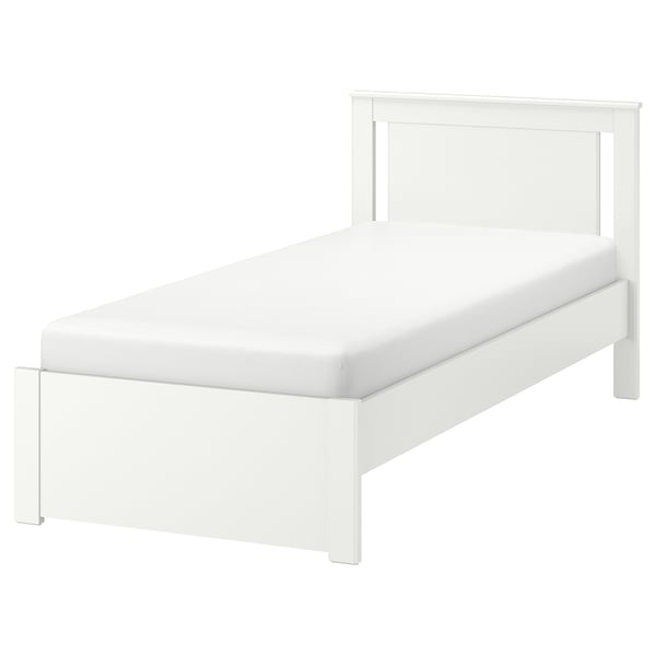 SONGESAND bed frame, white/Lönset, 90x200 cm