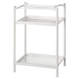 SPÄND table leg with storage, white, 35x70x48 cm
