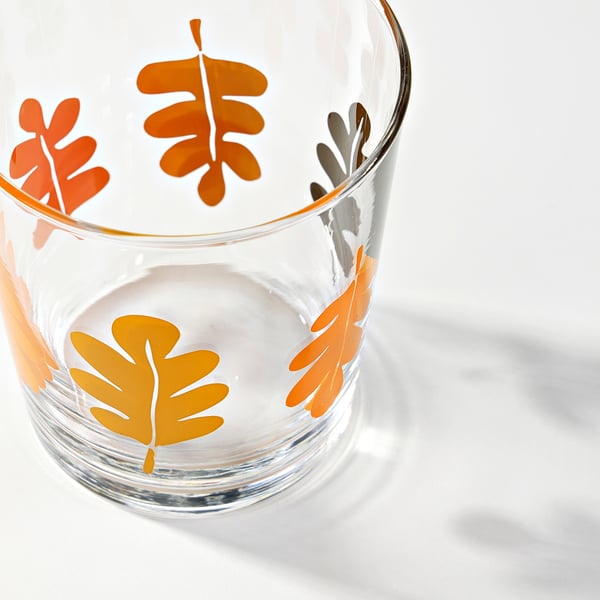 SPETSEKORRE glass, leaves, 30 cl