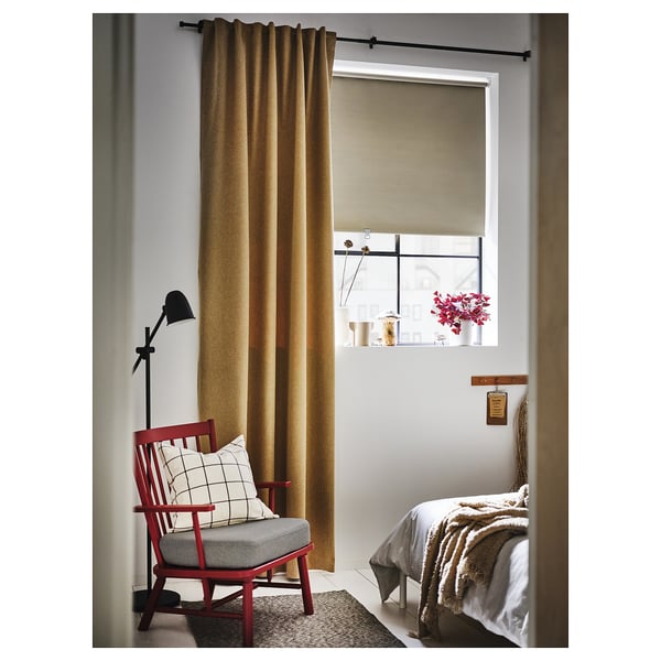 SPIKKLUBBA cushion cover, off-white/black, 50x50 cm