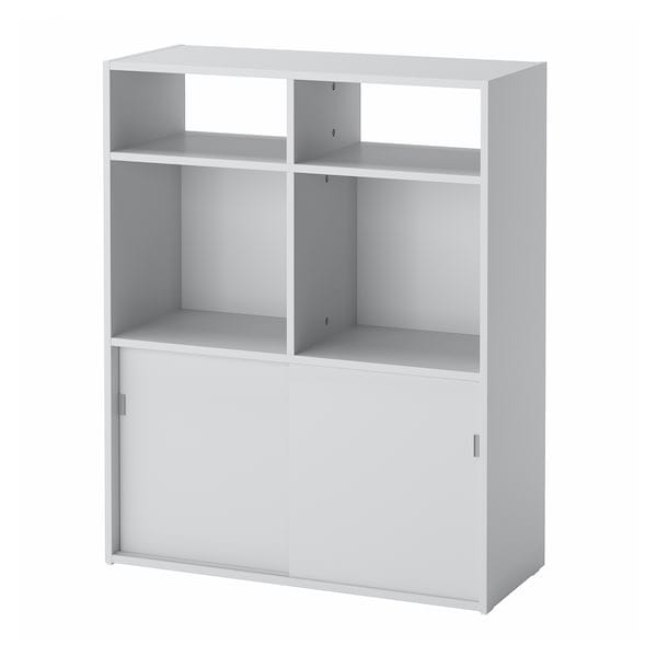Ikea SPIKSMED - Open shelving unit, light grey, 77x96x32 cm