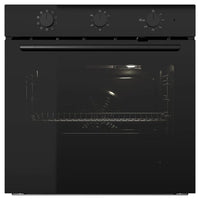 SPJUTBO fan oven, pyrolytic Grill function/black IKEA 300, 59.4x59.5x56.7 cm