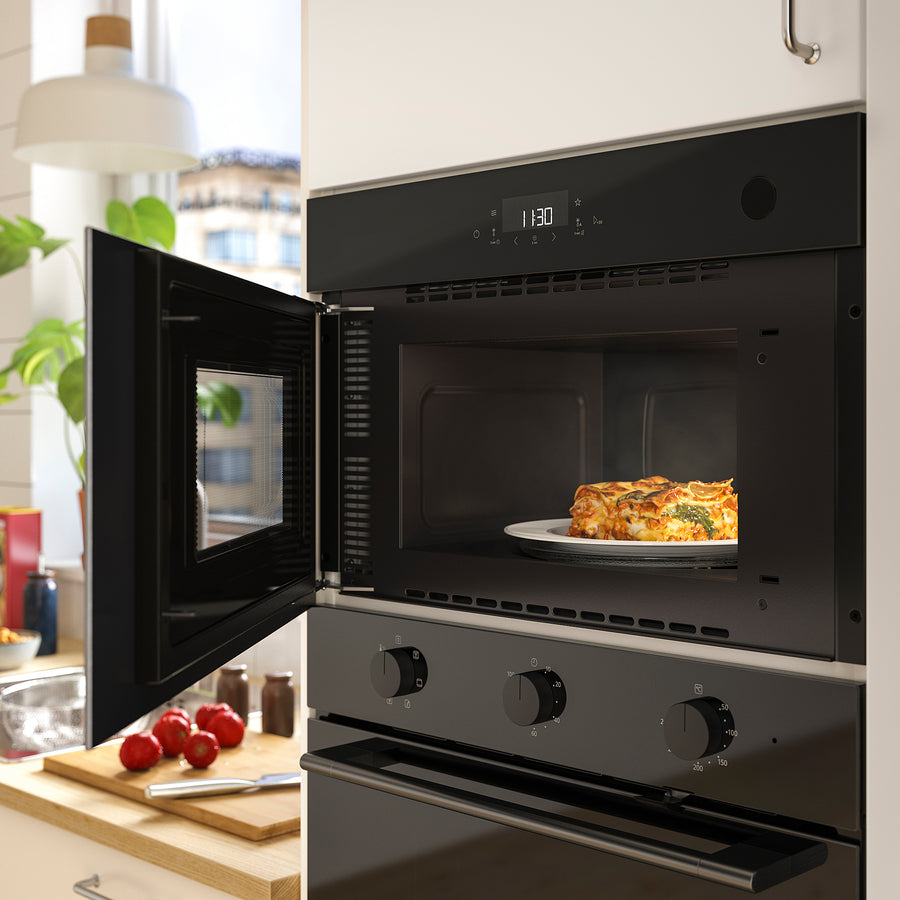 SPJUTBO built-in microwave, IKEA 300 black, 135x59.5 cm