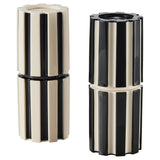 SPJUTLILJA spice mill, set of 2, black/light beige, 16 cm
