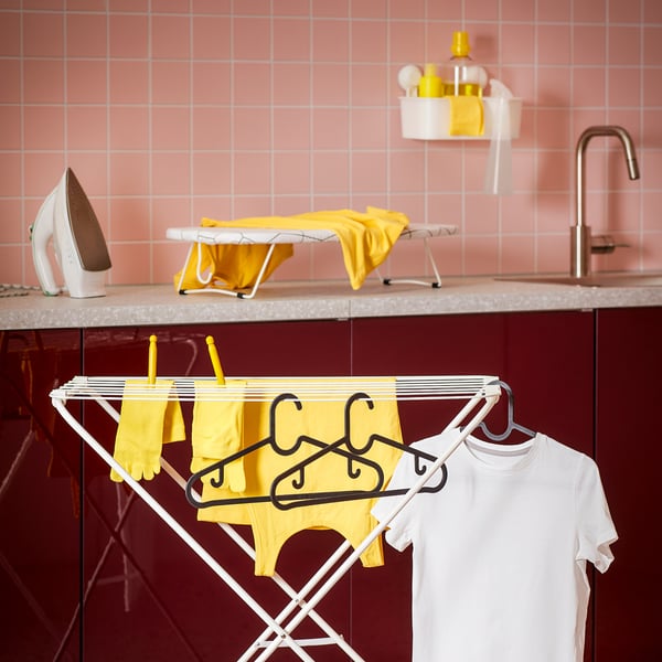 SPRUTTIG hanger, black, 39 cm, 10 pack