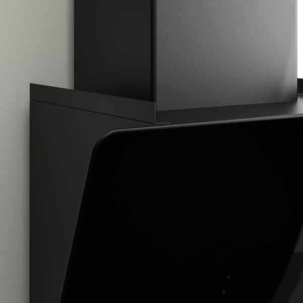 STACKBO wall mounted extractor hood, IKEA 300 black, 1.2 mx21.0 cm