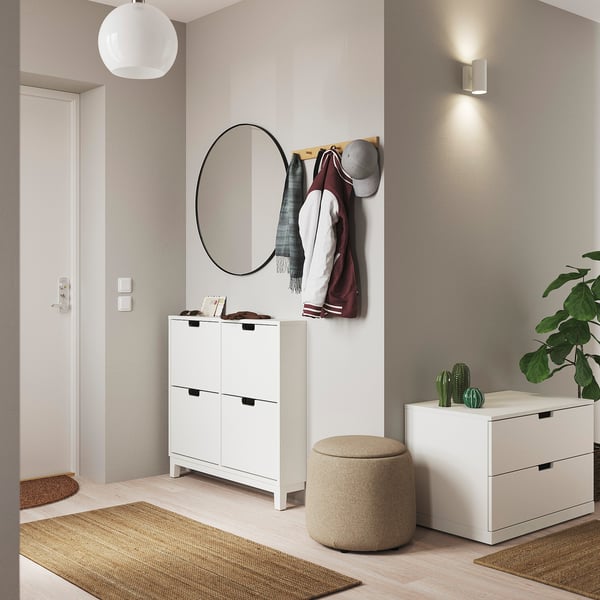 STÄLL / NORDLI hallway furniture, set of 2, white