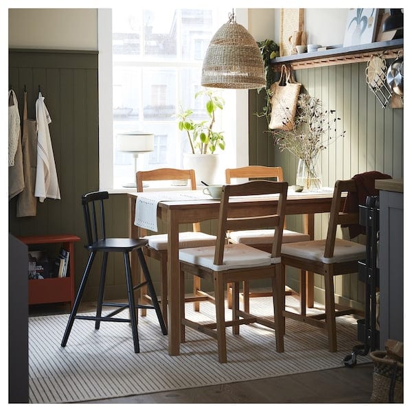 Ikea STARREKLINTE - Carpet, flatweave, natural/black,185x280 cm