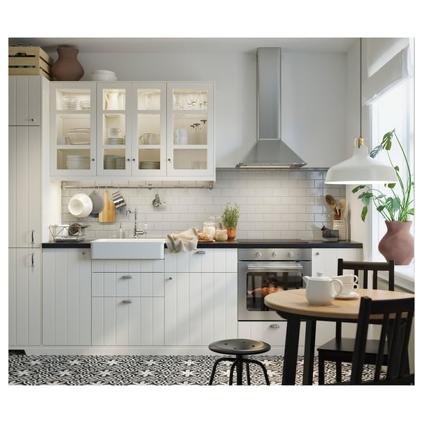 STEFAN chair, brown-black, 42x90x49 cm