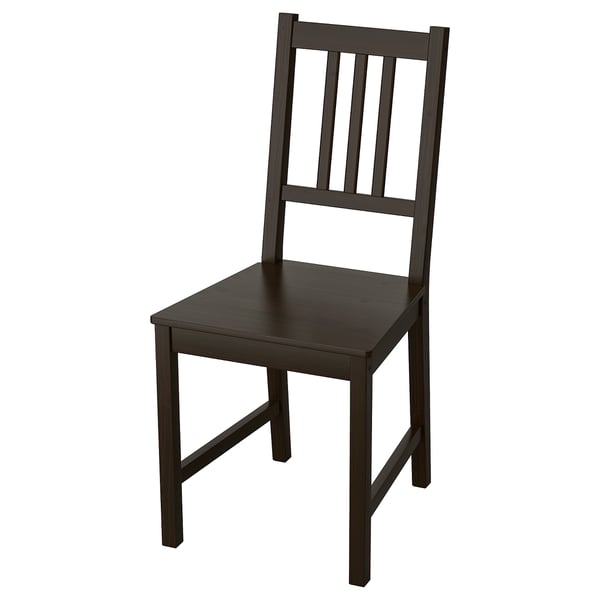 STEFAN chair, brown-black, 42x90x49 cm