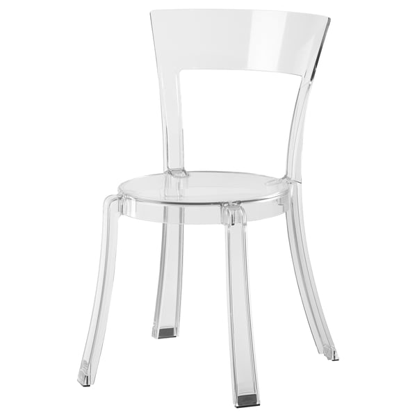 STEIN chair, transparent, 40x82x54 cm