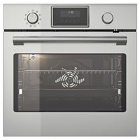 STENABY true fan oven, added steam function bake function/stainless steel colour IKEA 500, 594 mmx589 mmx569 mm cm