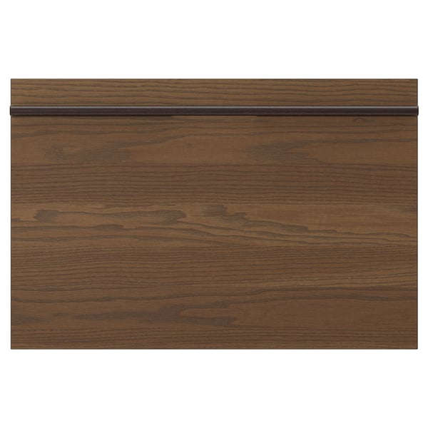 STENSTA drawer front, dark brown ash veneer, 60x40 cm