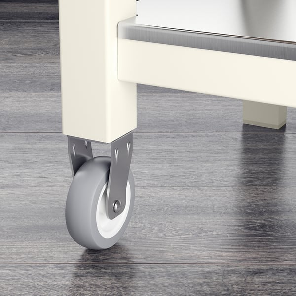 STENSTORP kitchen trolley, white/oak, 45x43x90 cm