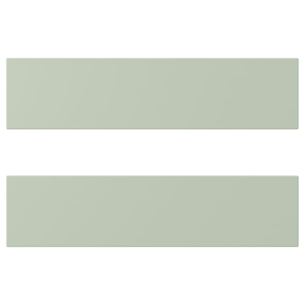 STENSUND drawer front, light green, 40x10 cm, 2 pack